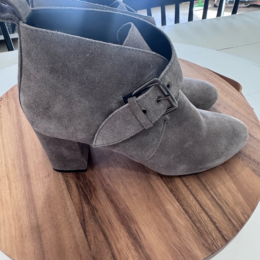 André Taupe Suede Ankle Boots - Picture 2 of 6